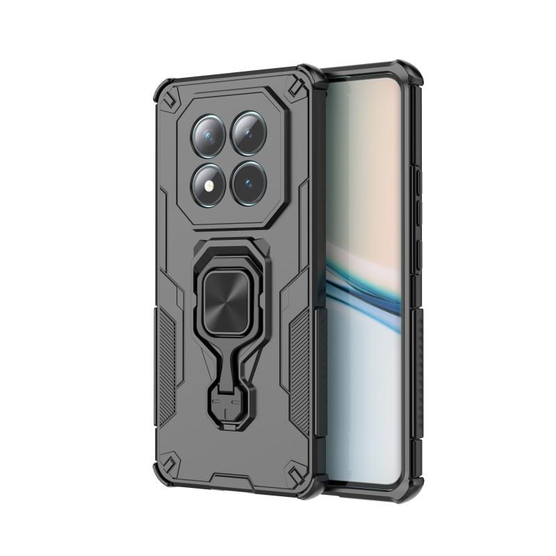 Para Xiaomi Poco M8 5G/Redmi Note 15 5G (Global) Capa de Telefone WANLONFENG PC TPU Capa Traseira Suporte com Vidro Temperado