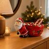 Resin Candy Dish Key Holder Bowl, Christmas Tabletop Storage Statue for Holiday Home Decor Gift