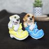 Set (2 Pieces) Dog Miniature Figurines | Decorative Showpiece | Gift for Him/Her, Mother's Day, Home, Bedroom, Living Room,