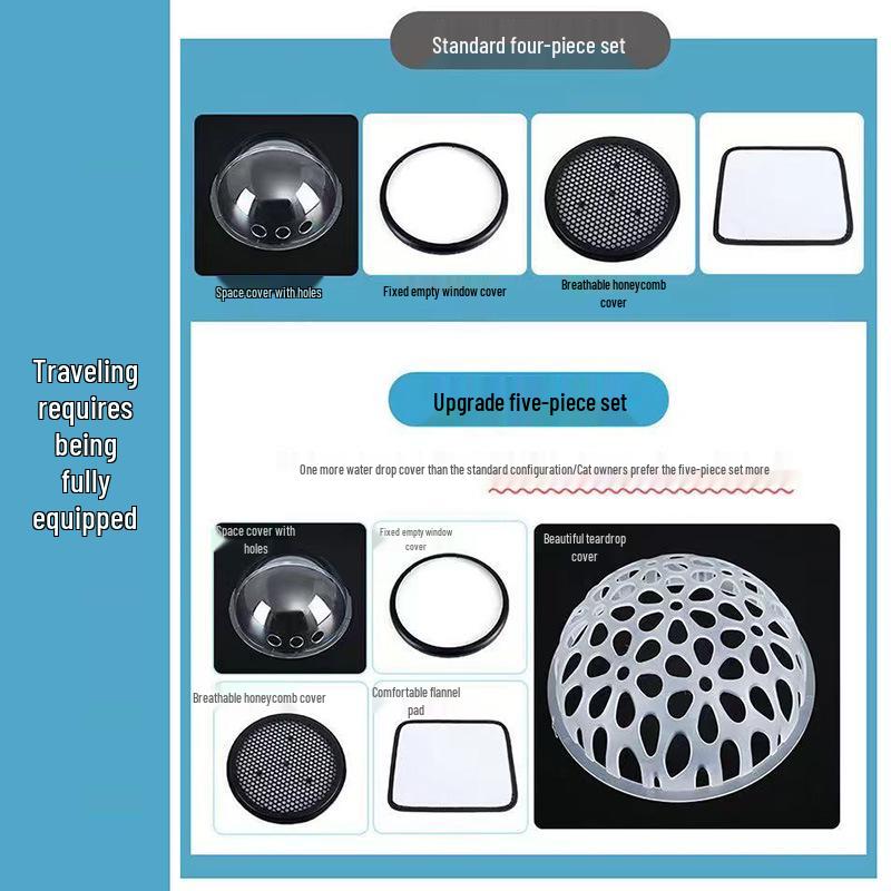 Transparent Cat and Dog Backpack - Large Space Pet Outing Bag