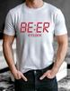 Funny Beer O Clock Unisex T-Shirt - Digital Clock Drinking Sarcastic Meme Tee