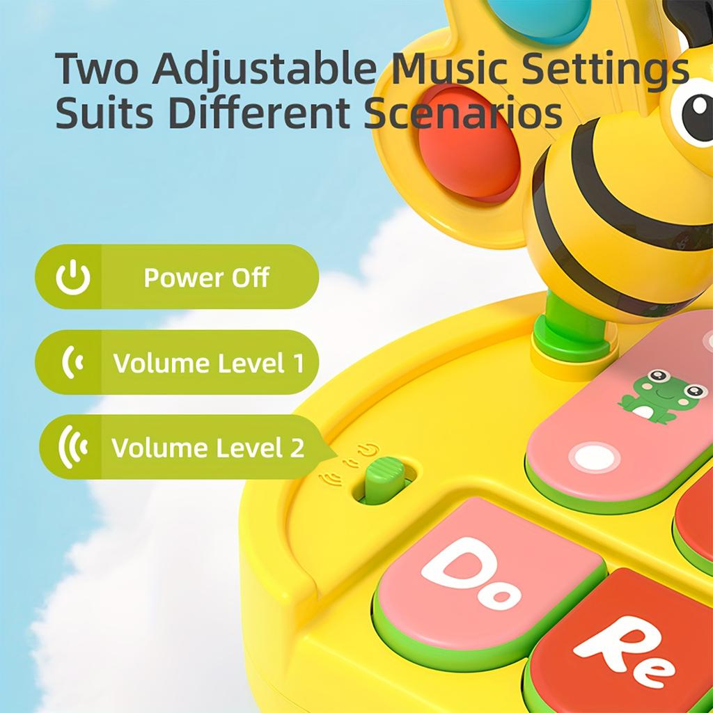Baby Cartoon Music Toy, Educational  With Adjustable Volume And Multiple Modes
