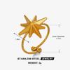 LATS Stainless Steel Y2K Celestial Star Open Rings for Women Men Unique Design Gold Silver Adjustable Ring Jewelry