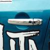 Rearview Mirror Rain Eyebrow / Side Door Handle Cover Trim ABS Chrome Exterior Accessories For Suzuki Vitara Escudo 2015 -