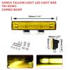HL 12V 24V LED Lichtleiste 3000K Bernstein Spot Flut Kombi-Strahl Arbeitsscheinwerfer für Geländewagen Boot 4x4 Lada Auto LED-Scheinwerfer-Barre