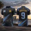 Fashion Uruguay Flag Graphic Football Jersey For Men Summer Trendy