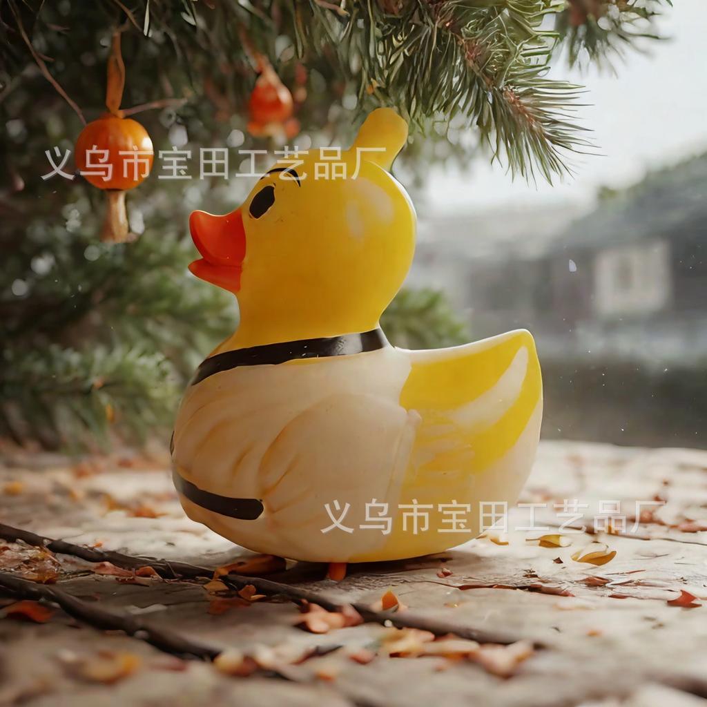 New Resin Duck Statue Ornament Shaolin Monk Duck Home and Party Decoration Resin Crafts