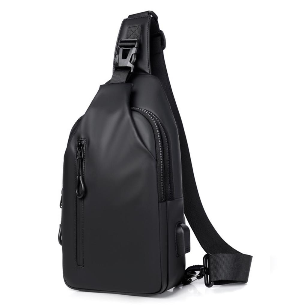 Herren Brusttasche, Trendige und Modische Umhängetasche, Schlicht und mit großem Fassungsvermögen, Vielseitig für den täglichen Arbeitsweg, Herren Tasche