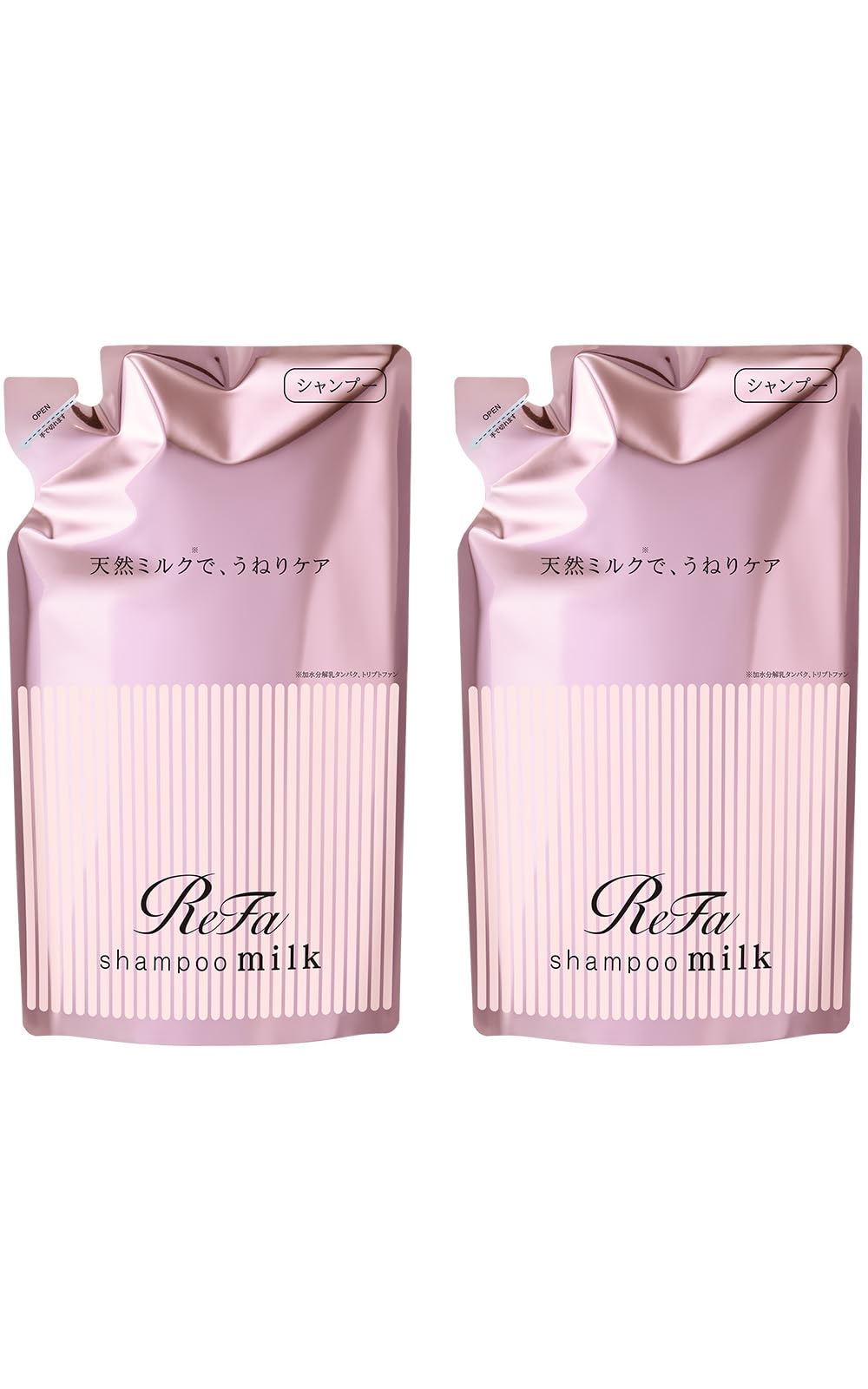 ReFa Milk Protein (430g (refill), Pink Floral Berry, Shampoo 2-piece set)
