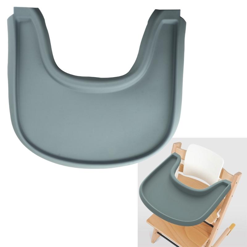 Non Slip High Chair Tray Silicone Mat Hassle Free Feeding Solution Protective Cushion Pad Solid for Stokke High Chairs
