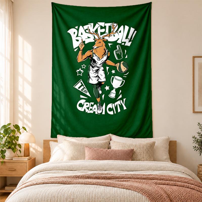 Milwaukee Bucks Tapestry highquality for decorating living room bedroom dorm walls ideal as bedroom wallart orholiday gift
