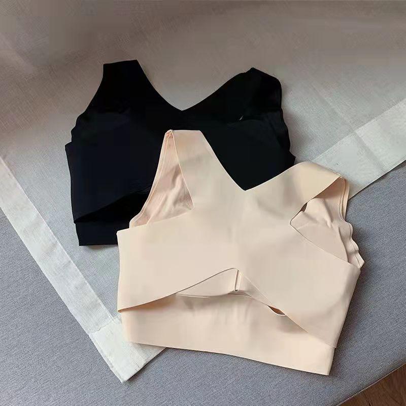 Sports Underwear Women's Correction Hunchback Shapewear No Steel Ring Fitness Bra Gather and Close Breasts Seamless Bra Cross Strap Vest Yoga Tank Top
