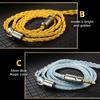 Qkz T1 Earphone Cable 8 Strand Copper Silver-Plated Upgrade Wire 3.5Mm Wired Headphone Cord For Zxn Zxt Ak6 Zs10 Edx Pro Zsr Cca