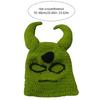 Halloween Cosplay Horn Balaclava Hats Balaclava Winter Knitted Hats Headgear