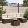 VidaXL Garden Lounge Set with Cushions 6 Pcs, Sofas with Adjustable Feet, Outdoor Furniture Set Patio Terrace, 3217533