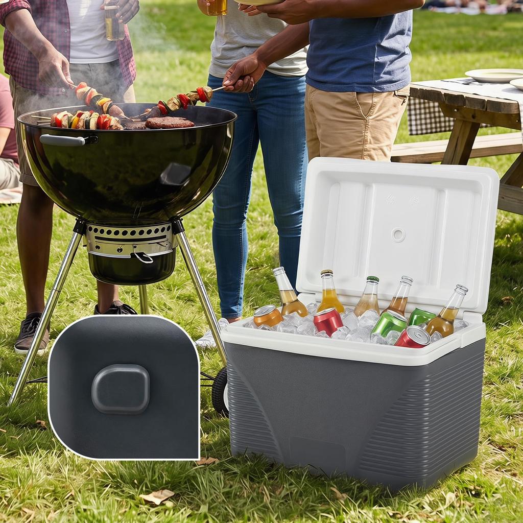 Goplus Cooler Small Lightweight Cooling Hard Fishing Sports Outdoor Activities Box, 21L, Design, 72-Hour Time, Cooler, Cooler, Day, Camping,