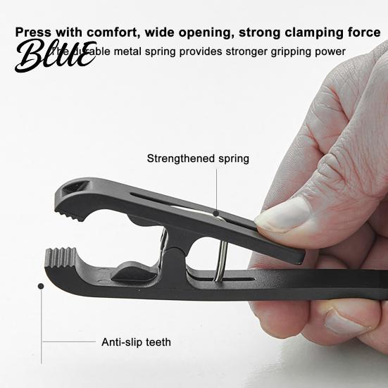Portable Clothes Drying Clips Laundry Hook with Clip, Non-Drilling ABS Closet Organizer, Multi Purpose Durable Wall Hooks for Renters Anti-slip
