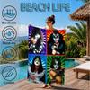 rock Band Collage Beach Towel, Microfiber Beach Towel, Perfect For Pool, Beach, Travel, Home Decor Beach Party Fan gifts