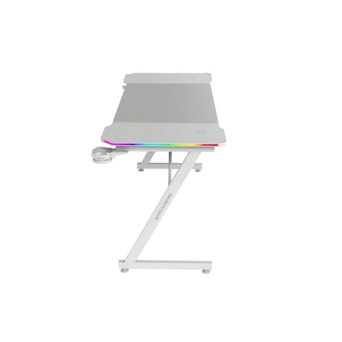 Bureau Gaming - MARS GAMING - MGD-X140RGB - Éclairage ARGB - Surface 140x60 Cm - Supports Casque Et Boisson