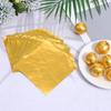 Quadratisches Aluminiumfolienpapier Gold Schokoladenverpackungen Neues Süßigkeiten-Verpackungspapier DIY-Dekorationen