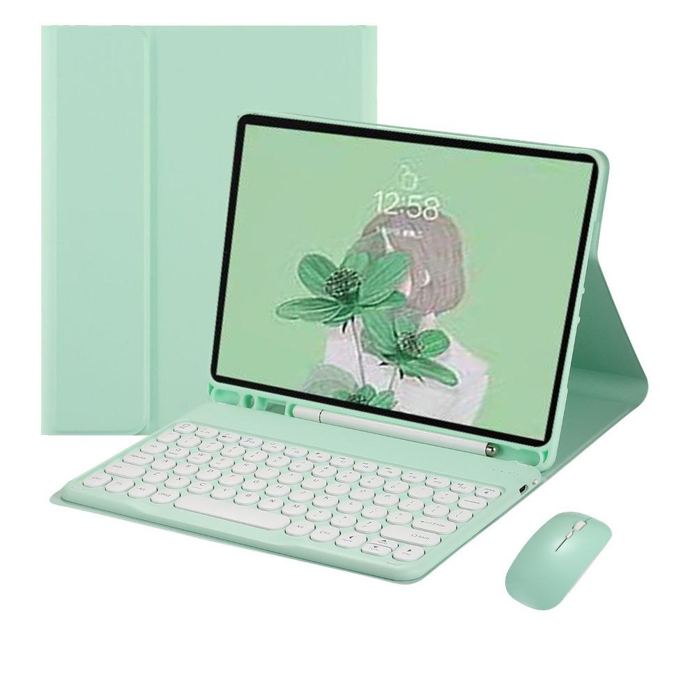Bluetooth Keyboard Case for iPad Air 6 Pro 11 Split Round Keycap with Pencil Holder 10.2 Inch