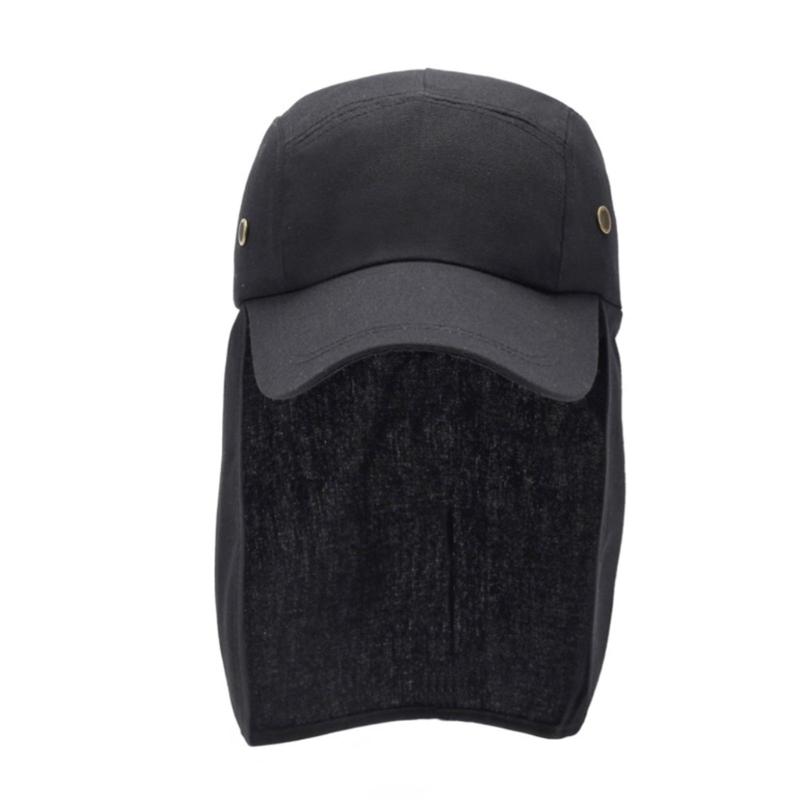 Traveling Sun Protections Hat Fishing Hat with Neck Flap Outdoor Hiking Hat Adjustable Baseball Caps for Women Men