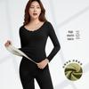 Women's Double-Sided Velvet Thermal Underwear Set - Self-Heating, Seamless Long-Sleeve Top & Pants for Autumn/Winter