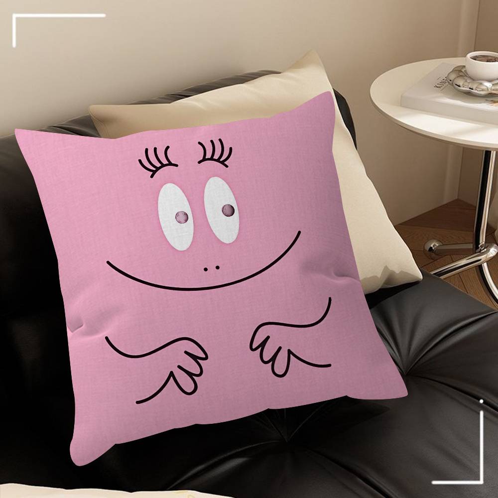 Cartoon Barbapapa CUTE   Pillowcase Toon Gift Cushion Cover Bedroom Home Sofa Chair Seat Decor Pillow Case