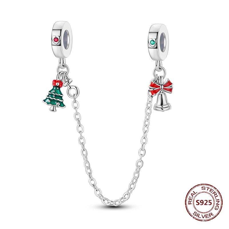 New Christmas Charm Bead Charms 100 copper Christmas Tree Santa Claus Ice Boot Pendant Bead Charms Compatible With Bracelets Do It Yourself Jewellery