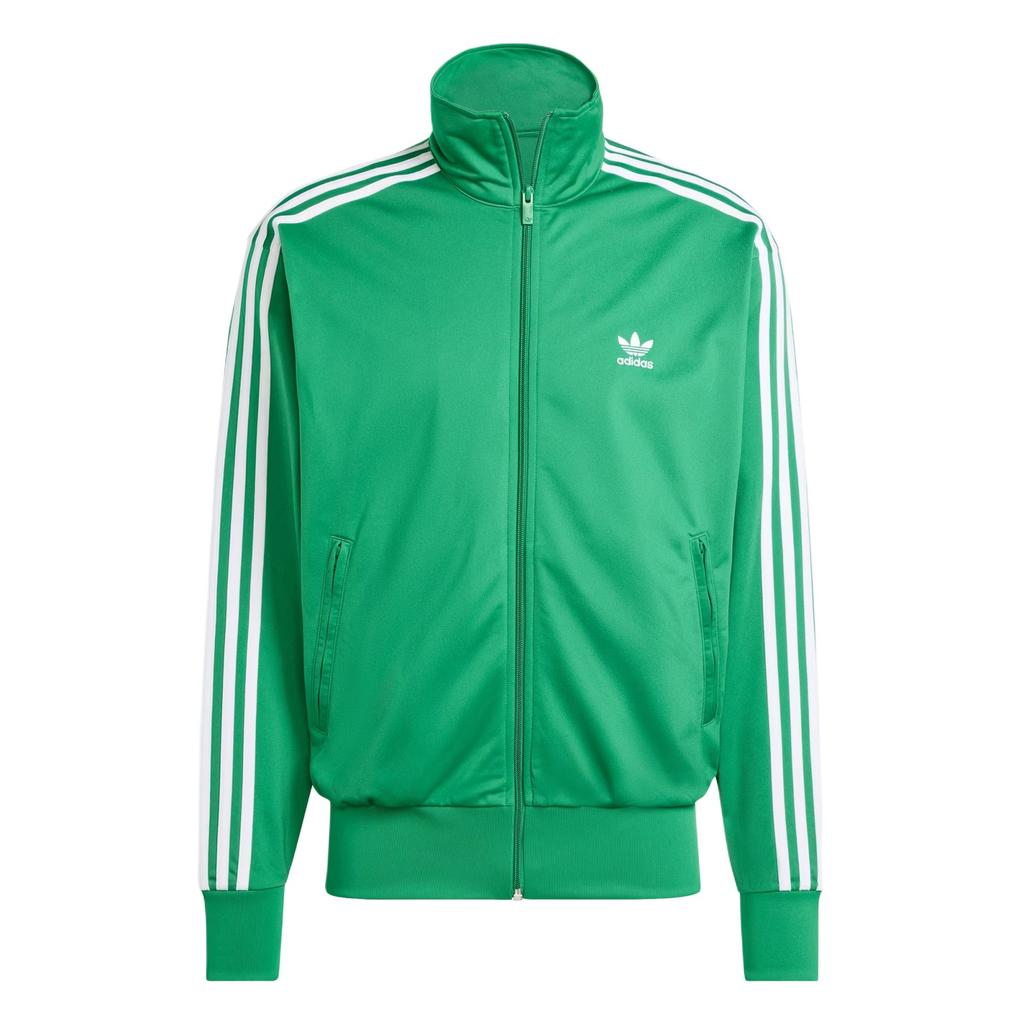 Adidas Originals Adicolor Classics Firebird Loose Fit Zip Collar Striped Long Sleeve Jacket Men Jackets Green White JD0183