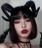 Sheep Horn Headband Devil Demon Horns Headband Role-Play Party Headband for Halloween Costume Cosplay Photo Props Party Costume