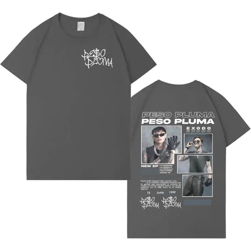Peso Pluma New Album TShirt Mens Hip Hop HighQuality Casual Oversized Tee Harajuku Loose Short Sleeve Streetwear Tshirts