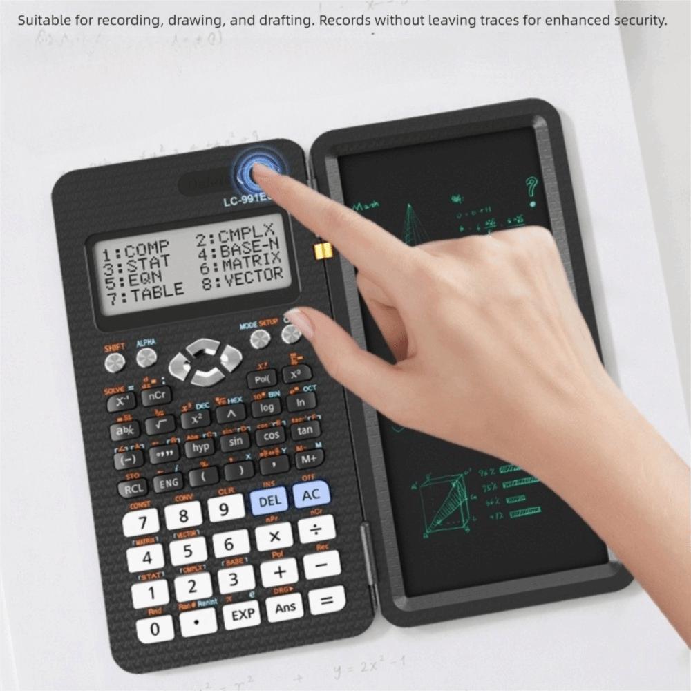 LCD Scientific Calculator Writing Pad Function Calculator Foldable Calculator Office