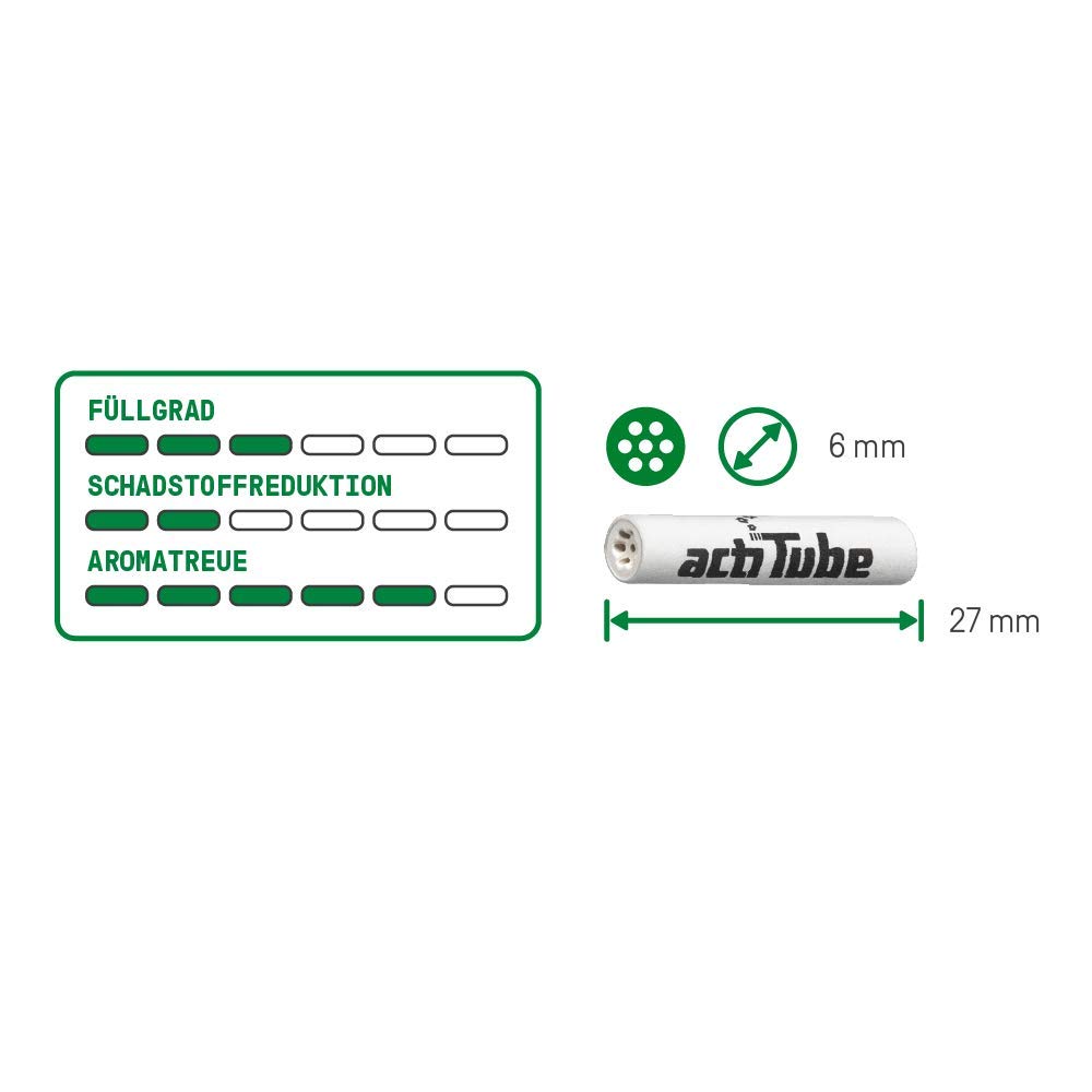 actitube actitube EXTRA SLIM activated carbon filter white small (50 pieces) [item]
