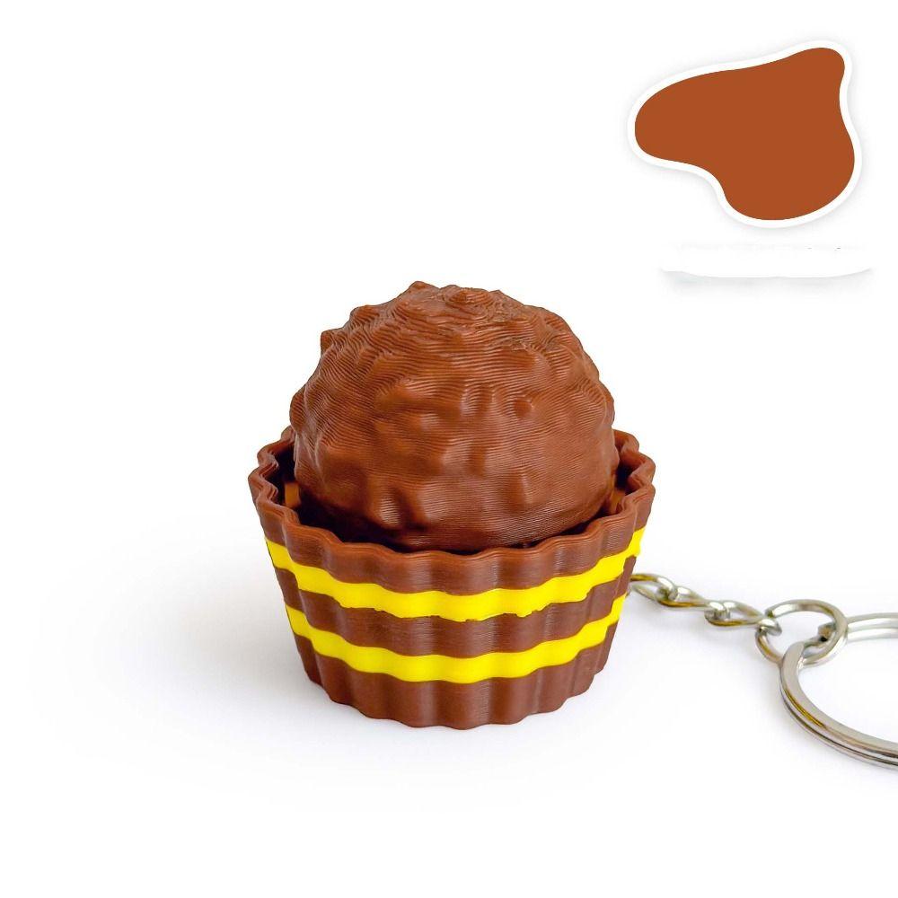 3D Printed Finger Button Pendant Simulation Coffee Calming Keychain  Children Adults