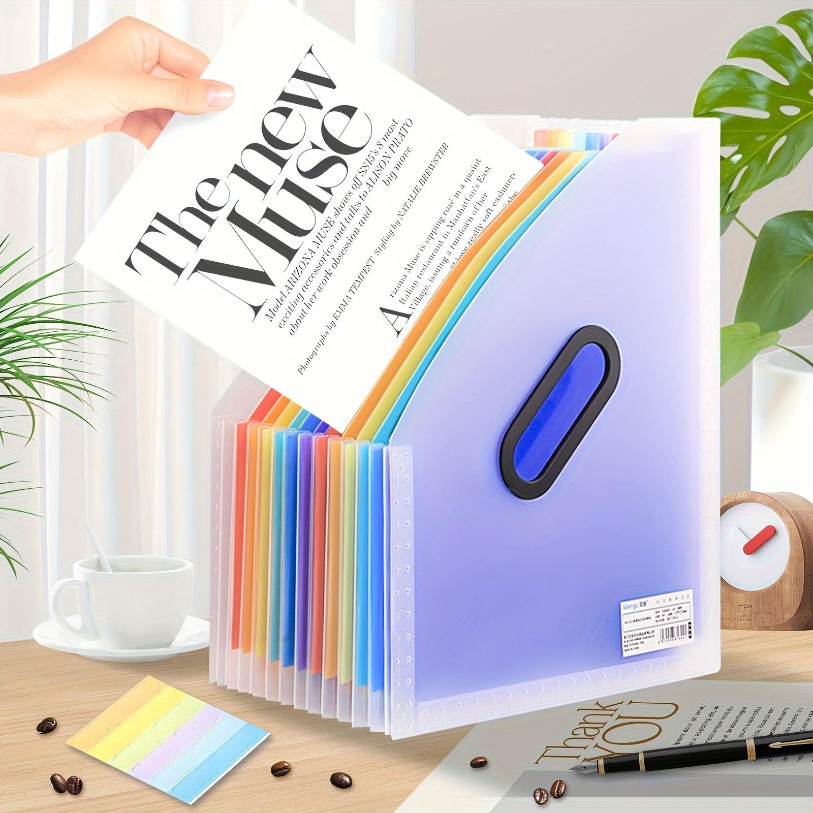 

13-Layer A4 Large-Capacity Transparent Folder, Expandable Accordion File Folder, Office Home School File Storage, Data Sorting