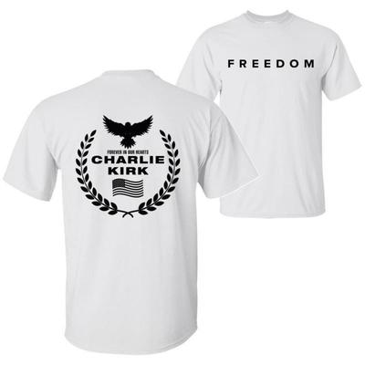Libertà Charlie Kirk Un Vero Patriota Americano Aquila Ghirlanda “Per Sempre Nei Nostri Cuori