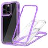 For iPhone 15 Pro Case Detachable 2-in-1 TPU+PC Clear Drop-Proof Phone Cover
