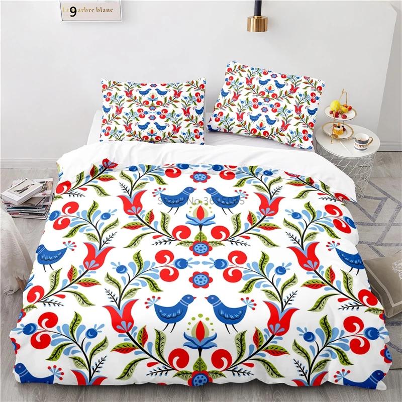 Fashion Nordic Printed 3d Bedding Set Duvet Cover Set Pillowcase Twin Full Queen King Size Bedclothes Bed Linen Drop Shipping