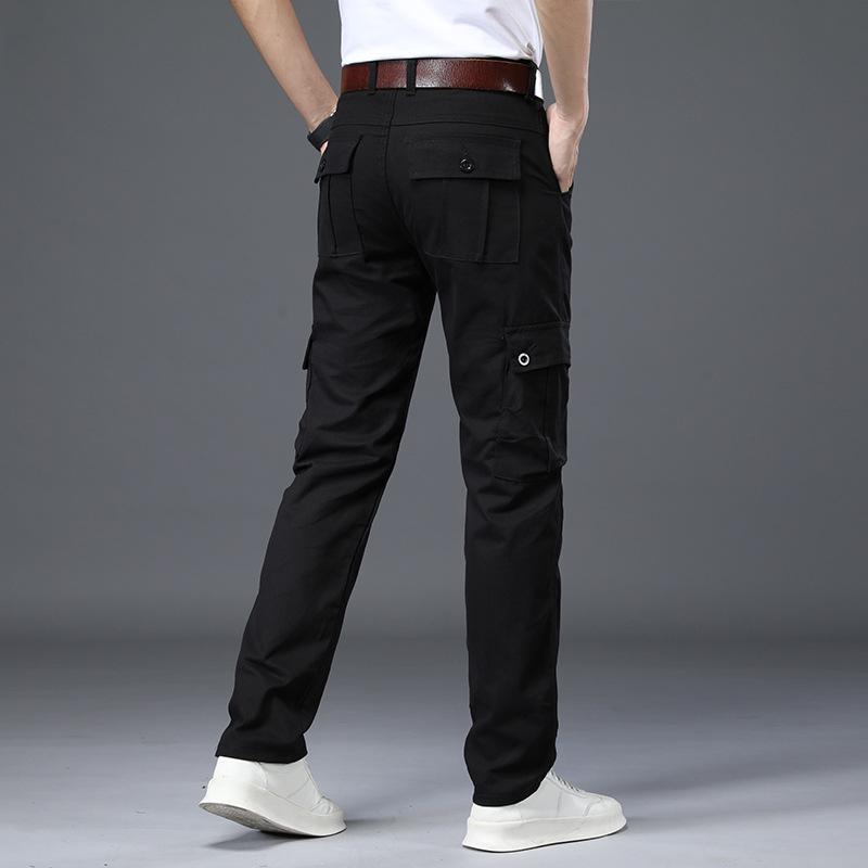 

2022 Men s Pure Cotton Cargo Pants: Loose, Durable, Wear-Resistant, Straight-Leg Military Workwear 28