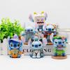 6pcs/set Cute And Charming Stitch Adorable Figure Stich Anime Model Doll Action Figure Car Cake Room Decoration Playthings Designed For Children