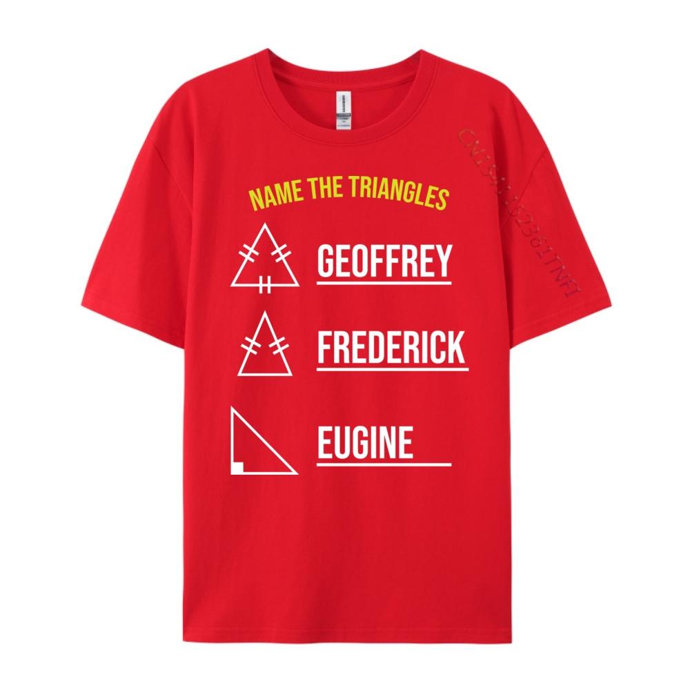 Name The Triangles T Math Geometry Quiz T Vintage T Shirt Unisex Sale Camisa Harajuku