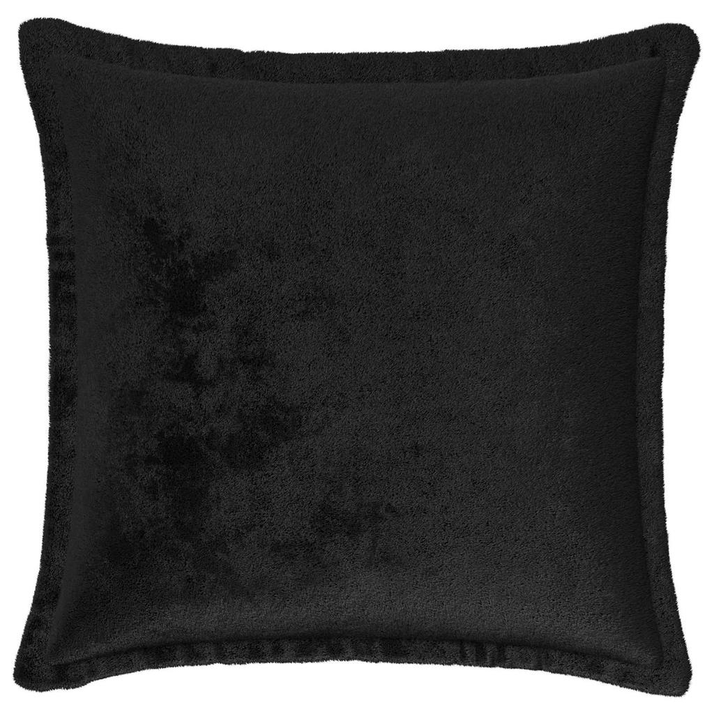 Cushion Cover 12 pcs HOUTEN Black 50 x 50 cm Flannel