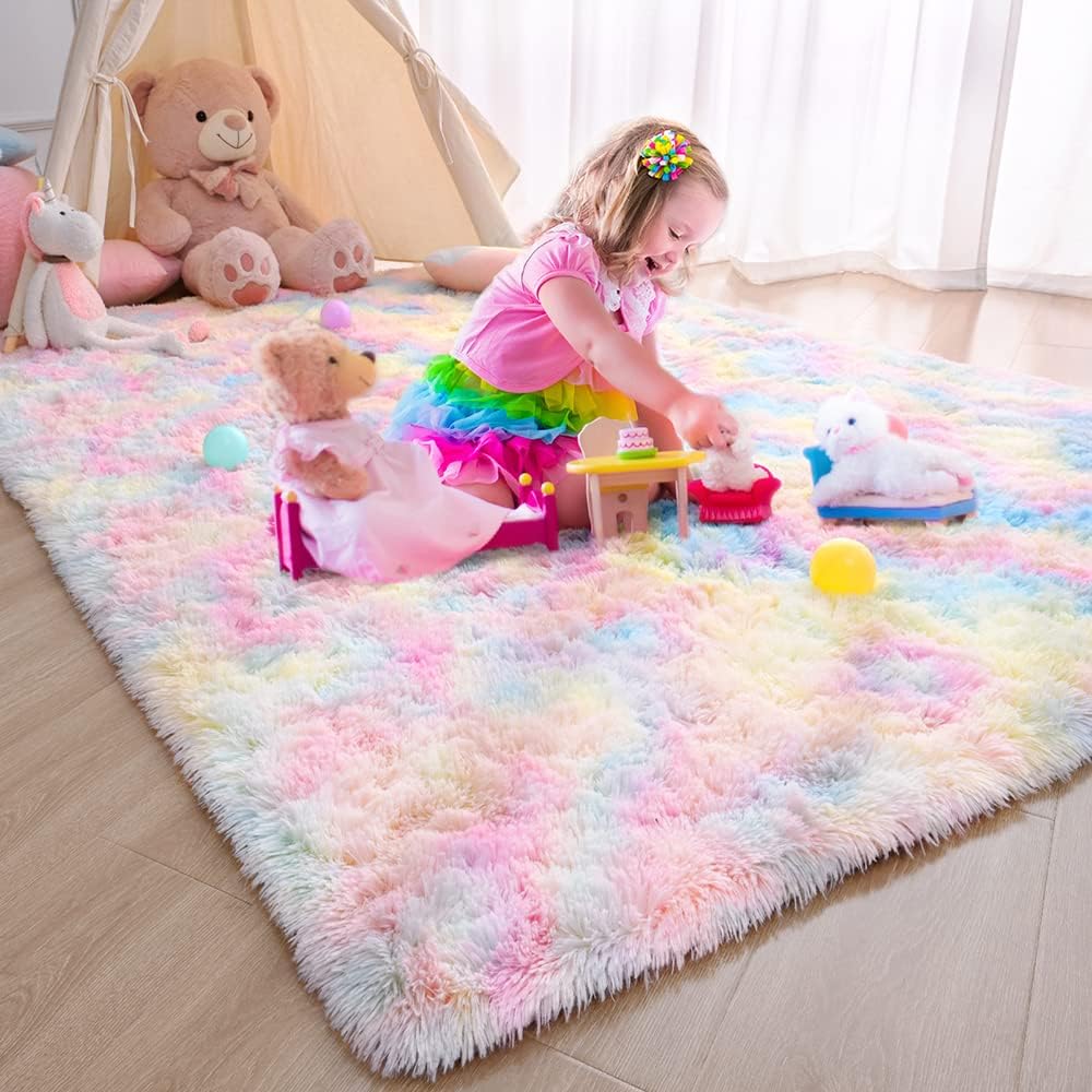 

Plush Carpet For Living Room Sofa Floor Cushions Modern Soft Fluffy Home Rug For Children s Bedroom Play Carpet Christmas Gifts 50x80cm
