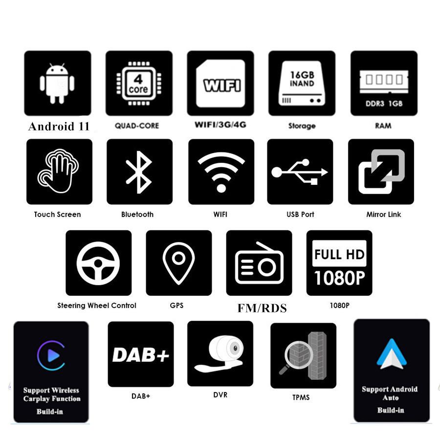 I30 navigation all-in-one machine 12-16-9 inch standard with built-in CP
