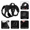 Adjustable 3-Section Anti-Escape Dog Harness With Handle Outdoor Walking Training Black/Red