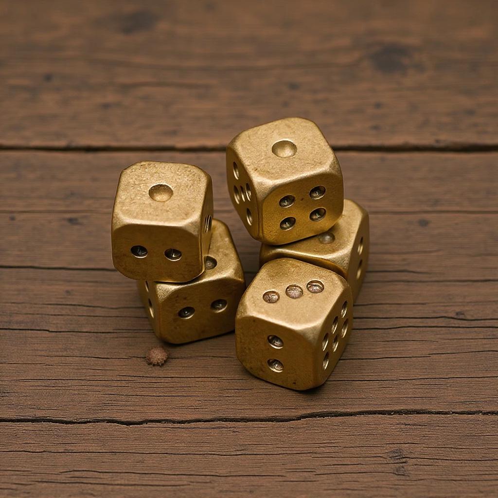 Retro Dragon Brass Faucet Wine Bottle Opener with Dice Ornament