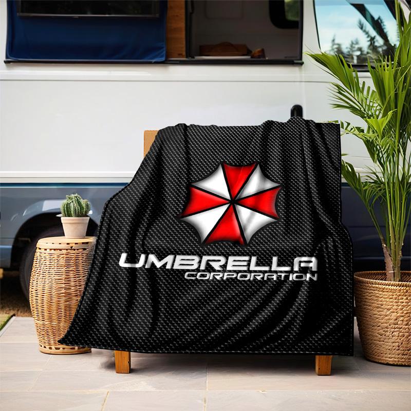 The Sci-fi Game Resident Evil Features the Umbrella Corporation Blanket a Soft Home Furnishing Nap Decoration a Warm Sherpa Blanket for All Seasons U1