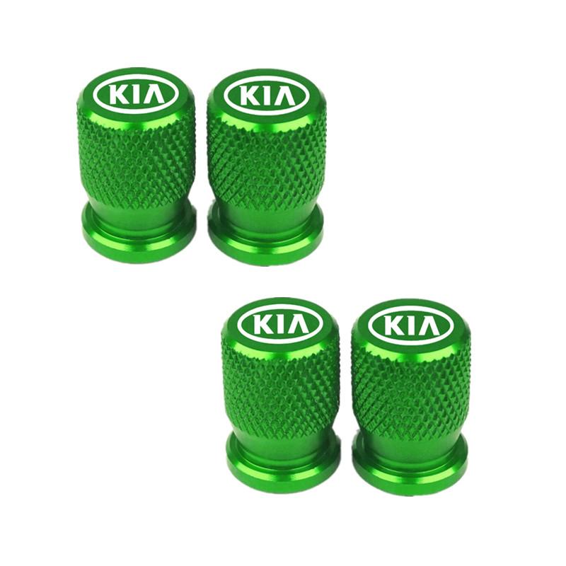 

Set of 4 Car Wheel Tire Valve Caps Aluminum Airtight Cover Badge Badge Shape for KIA Sportage Rio Ceed Picanto K5 K9 Sorento зелений