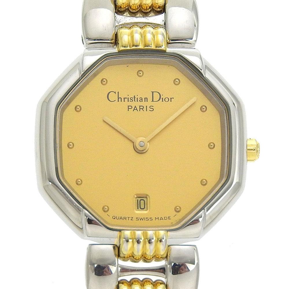 

Dior Swing Octagon Watches D48-203 Date goldDial Stainless Steel/Plated Gold Quartz Analog display Women Used